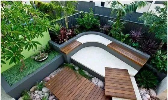 必一运动官网50平米庭院设计效果图大全：打造舒适与美观并存的绿色空间(图1)